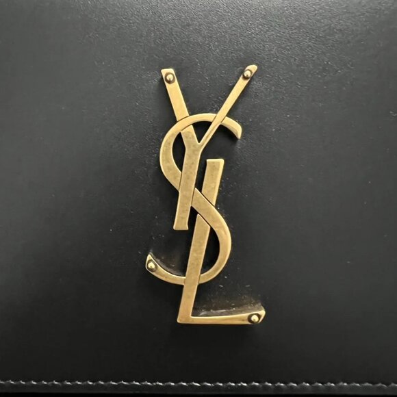 SAINT LAURENT Calfskin Monogram Small Dylan Shoulder Bag in Black - Picture 2 of 11
